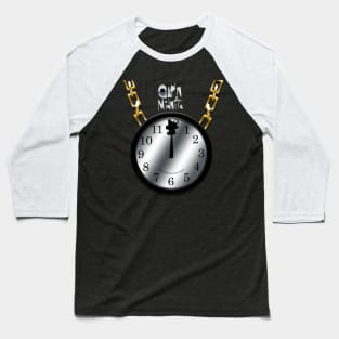 Cap'n Midnite Clock With Chain Baseball T-Shirt